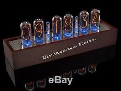 IN-18 Nixie Tubes Clock in Wooden Case UPS FAST FREE Shipping 3-5 Days