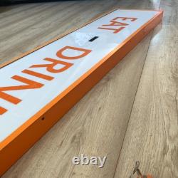 Indoor EAT DRINK Sign Home House Kitchen Cafe Food Mancave