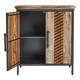 Industrial 2 Door Sideboard Storage Unit With Shelf /large Top Surface/ Metal Legs