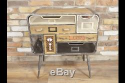 Industrial 7 Drawer Vintage Style Funky Quirky Cabinet Storage Unit Originality