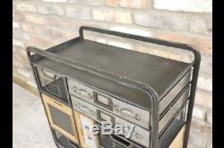 Industrial 8 Drawer Vintage Style Funky Quirky Cabinet Storage Unit Originality