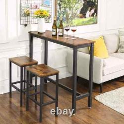 Industrial Bar Table Breakfast Kitchen Dining Room Furniture Vintage Retro Tall