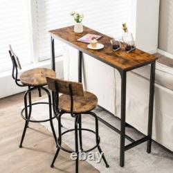 Industrial Bar Table Breakfast Kitchen Dining Room Furniture Vintage Retro Tall