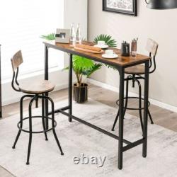 Industrial Bar Table Breakfast Kitchen Dining Room Furniture Vintage Retro Tall