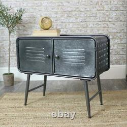 Industrial Cabinet 2 Door Metal Cabinet Vintage Style Rustic Cabinet