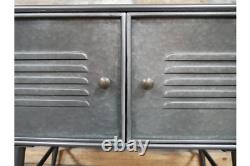 Industrial Cabinet 2 Door Metal Cabinet Vintage Style Rustic Cabinet