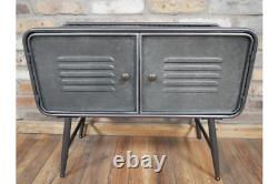 Industrial Cabinet 2 Door Metal Cabinet Vintage Style Rustic Cabinet