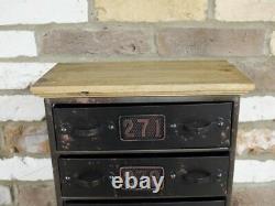 Industrial Cabinet Drawers Retro Vintage Unit Shelves Storage Desk