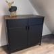 Industrial Cupboard Sideboard Cabinet Rustic Storage Doors Vintage Retro Style