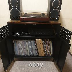 Industrial Cupboard Sideboard Cabinet Rustic Storage Doors Vintage Retro Style