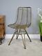 Industrial Dining Chair Vintage Retro Seat Wire Rustic Gold Metal Kitchen Office