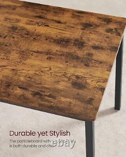 Industrial Dining Table And Bench Set Vintage Retro Kitchen Furniture Rustic