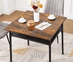 Industrial Dining Table Small Vintage Furniture Rustic Metal Kitchen Breakfast