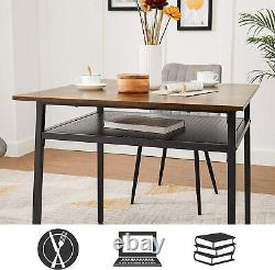 Industrial Dining Table Small Vintage Furniture Rustic Metal Kitchen Breakfast
