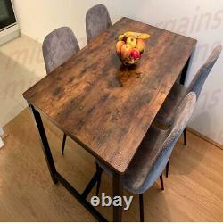 Industrial Dining Table Vintage Retro Furniture Rustic Metal Kitchen Breakfast