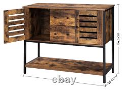 Industrial Kitchen Dresser Vintage Storage Sideboard Rustic Pantry Cabinet Unit