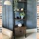 Industrial Ladder Shelf Rustic Bookcase Cabinet Vintage Retro Furniture Metal