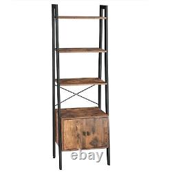 Industrial Ladder Shelf Rustic Bookcase Cabinet Vintage Retro Furniture Metal