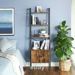 Industrial Ladder Shelf Rustic Bookcase Cabinet Vintage Retro Furniture Metal