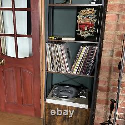 Industrial Ladder Shelf Rustic Bookcase Cabinet Vintage Retro Furniture Metal