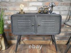Industrial Metal Rustic Bedside Cabinet Chest of Drawers Vintage Storage Unit