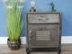 Industrial Metal Rustic Bedside Cabinet Chest Of Drawers Vintage Storage Unit