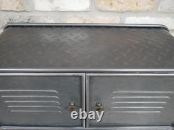Industrial Metal Rustic Bedside Cabinet Chest of Drawers Vintage Storage Unit