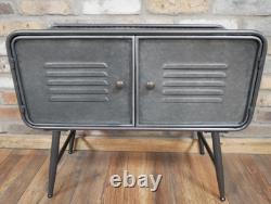 Industrial Metal Rustic Bedside Cabinet Chest of Drawers Vintage Storage Unit