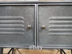 Industrial Metal Rustic Bedside Cabinet Chest of Drawers Vintage Storage Unit