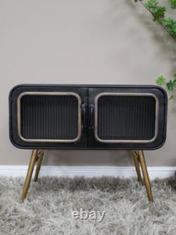 Industrial Metal Rustic Sideboard Cabinet Chest of Drawers Vintage Storage Unit