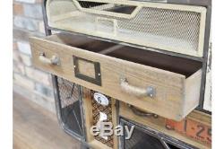Industrial Multi Coloured Drawer Cabinet Chest Of Drawers Storage Unit