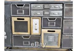 Industrial Multi Coloured Drawer Funky Cabinet / Sideboard Drawers Storage Unit