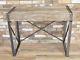 Industrial Reclaimed Retro Vintage Wood Metal Iron Console Desk Table (d4568)