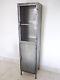 Industrial Reclaimed Style Grey Metal Tall Storage Cabinet Cupboard (d4102)