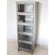 Industrial Retro Vintage Reclaimed Metal Tall Boy Chest Cabinet (d4104)