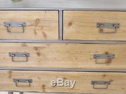Industrial Retro Vintage Reclaimed Metal Wood Cabinet Sideboard (d3989)