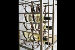 Industrial Rustic Reclaimed Metal Wine Cabinet Rack Drinks Storage Unit (dx6080)