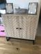 Industrial Side Cabinet Vintage Retro Cupboard Rustic Metal Console Table Unit