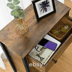 Industrial Storage Sideboard Large Rustic Cabinet Vintage Metal Console Table