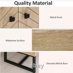 Industrial Style Cabinet Cupboard Storage Unit Sideboard Hallway Console Table