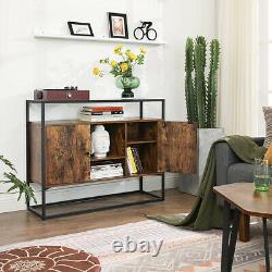 Industrial Style Console Table Vintage Side Cabinet Sideboard Hallway Kitchen