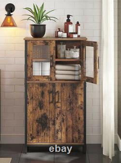 Industrial Style Cupboard Vintage Cabinet Low Kitchen Pantry Rustic Storage Unit