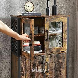 Industrial Style Cupboard Vintage Cabinet Low Kitchen Pantry Rustic Storage Unit