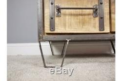 Industrial Style Rustic Metal Cabinet Storage Unit- 6 Drawers