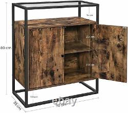 Industrial Style Storage Cabinet Cupboard Slim Unit Small Sideboard Vintage