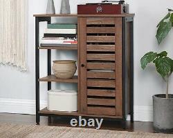 Industrial Style Storage Cabinet Cupboard Unit Small Slim Sideboard Vintage