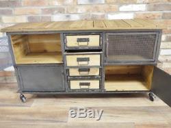 Industrial Vintage Antique Cabinet Cupboard Sideboard Unit Chest Of Drawers AB