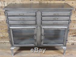 Industrial Vintage Antique Cabinet Cupboard Sideboard Unit Chest Of Drawers Z