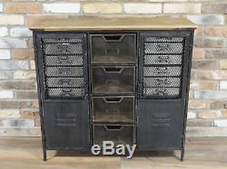 Industrial Vintage Cabinet Cupboard Sideboard Storage Unit Chest Of Drawers AB