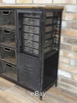 Industrial Vintage Cabinet Cupboard Sideboard Storage Unit Chest Of Drawers AB